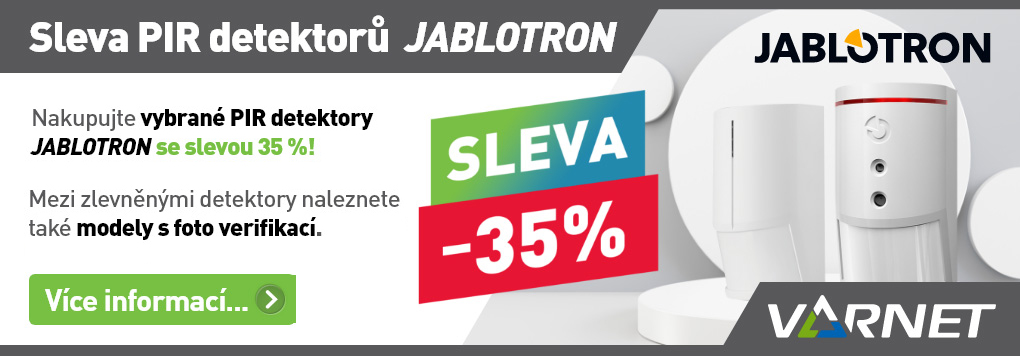 Sleva 35 % na PIR detektory Jablotron