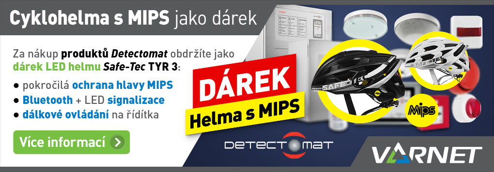 Cyklo helma s ochranou MIPS a LED jako dárek za nákup produktů Detectomat
