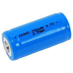 Li-ion 16340 700mAh  3,6 V